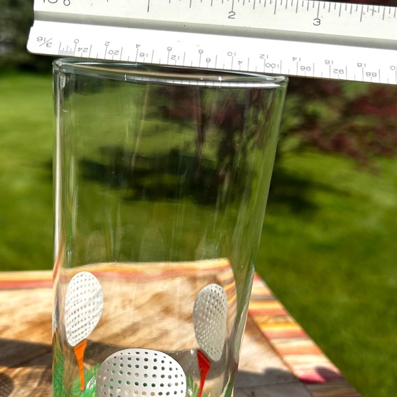 Vintage 19th Hole Golfing Green Tee highball Beverage Cocktail Beer Glasses - Picture 3 of 9